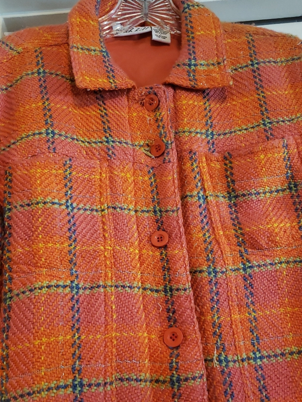 Plaid Button-Up Jacket - Picture 4 of 15